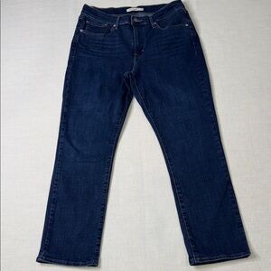 Levi's Dark Blue Straight Leg Women's Jeans